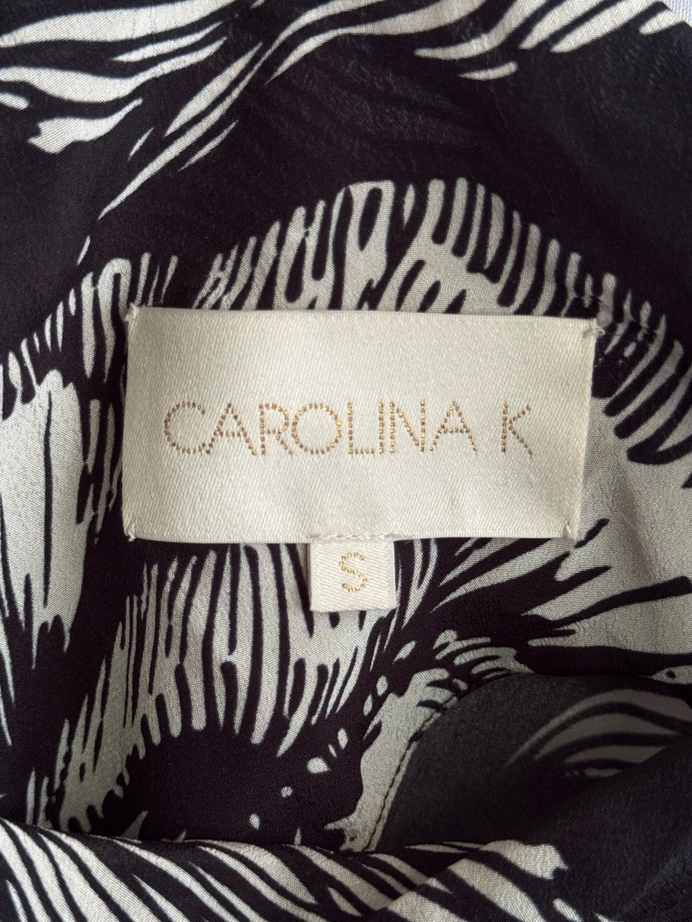 CAROLINA K Ayu Asymmetrical Floral Midi Dress - Picture 4 of 11